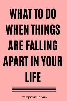 Sometimes, it can just be one thing that falls apart, for example, a painful break up or the loss of a job and suddenly everything begins to come down with it. The heaviness of it all can make life very frustrating. #personalgrowth #personaldevelopment #motivation #mindset #selflove Personal Development Quotes, Personal Growth Motivation, Personal Development Books, Development Quotes, Time Life, Feelings And Emotions, True Life, Expressing Gratitude, Good Life Quotes