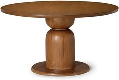 Amazon.com - Maven Lane Mila Contemporary Large Round Circle Wooden Pedestal Dining Table for Modern Kitchen, Bistro, or Card Table in Refined Brown Finish - Tables Wooden Pedestal, Card Table, Pedestal Dining Table, Round Circle, Table Cards, Modern Kitchen, Dining Table