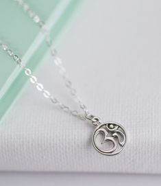 Yoga Spirit Necklace – Possible Goods Symbolic Hypoallergenic Necklace With Round Pendant, Symbolic Silver Necklace With Delicate Chain, Adjustable Spiritual Necklace With Silver Chain, Symbolic Hypoallergenic Silver Necklace, Spiritual Sterling Silver Charm Necklace With Delicate Chain, Symbolic Necklaces With Silver Chain And Round Pendant, Symbolic Necklaces With Round Silver Pendant, Symbolic Necklace With Silver Chain And Round Pendant, Symbolic Silver Chain Necklace With Round Pendant