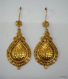 sterling silver gold vermeil gold gilded earrings gold plated earrings Antique Gold Dangle Chandelier Earrings, Antique 22k Yellow Gold Earrings, Antique Gold Chandelier Dangle Earrings, Antique Gold Dangle Plug Earrings, Antique Gold Earrings With Latkans, Gold Brass Jhumkas For Pierced Ears, Gold Brass Drop Jhumkas, Gold Chandbali Earrings In Temple Jewelry Style, Gold Chandbali Temple Jewelry Earrings