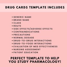 Studying Pharmacology, Nurse Pharmacology, Pharmacology Notes, Pharmacology Flash Cards, Pharmacology Nursing Study, Make Flashcards, Pharmacology Studying, Nurse Study, Nursing Assessment