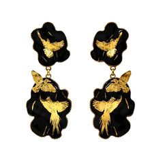 nspired by and named after Angela Mia's original full-figure sculpture, “Arise”, these exquisite earrings are made with 18K Gold-Plate and adorned with hand-painted Black Enamel for a striking aesthetic.

Embodying the spirit of the sculpture, the “Arise” earrings are a symbol of embracing one’s own strength, and rising above any challenge with confidence. Luxury Enamel Earrings For Gift, Elegant Artistic Drop Earrings, Elegant Artistic Design Drop Earrings, Luxury Ceremonial Pierced Earrings, Formal Enamel Drop Earrings, Formal Drop Earrings In Enamel, Handmade Enamel Earrings For Formal Occasions, Elegant Enamel Earrings With Artistic Design, Elegant Enamel Pierced Earrings