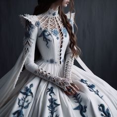 Winter Court Outfits, Queen Gown, Queen Dresses, My Wedding Dress, Concept Clothing, Fashion Drawing Dresses