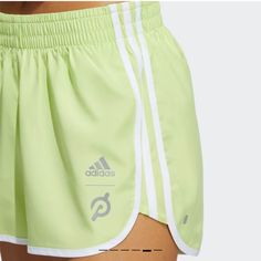 Nwot - Never Worn Size M Slim Fit With Mid Rise Elastic Waist With Drawcord 100% Recycled Polyester Plain Weave Inner Briefs: 100% Recycled Polyester Mesh Moisture-Absorbing Aeroready Product Color: Pulse Lime Product Code: Hg1520 Feel The Exhilaration Of The Open Road Or Trail Even Before You Get There. These Adidas Running Shorts Are Made For Logging Miles With Their Slim Fit And Motion-Friendly Cut. Moisture-Absorbing Aeroready Keeps You Dry, And Mesh Inner Briefs Add An Airy Feel. Cinch The Green Adidas Sporty Activewear, Adidas Green Sportswear Activewear, Green Athletic Shorts For Running In Spring, Green Athletic Shorts For Summer Running, Spring Running Green Athletic Shorts, Green Running Shorts For Summer, Sporty Green Athletic Shorts For Spring, Adidas Bottoms For Gym In Spring, Adidas Gym Bottoms For Spring