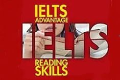 an advertisement for ielts reading skills