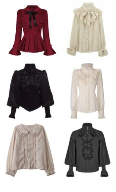 Vampire Dresses Aesthetic, Victorian Aesthetic Clothes, Build An Outfit Aesthetic, Vampirecore Fashion, Outfit Style Name, Angelic Clothes, Victorian Inspired Outfits, Casual Vampire Outfits, Blouse Reference