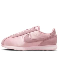 (WMNS) Nike Cortez Textile Satin 'Soft Pink' FV5420-600 Nike Cortez Women, New Nike Sneakers, Classic Cortez, Nike Classic Cortez, Sneaker Magazine, Tenis Nike, Nike Gold, Baskets Nike, Nike Classic