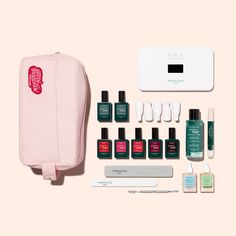 Our most complete kit that includes all the essentials for a Green Flash™ () LED gel polish alternative system, complete nail prep, with a FREE bag to hold everything in! 24W lamp: Manicures in 30 minutes Premium 36W lamp: Faster drying for manicures in 20 minutes Cuticle Softener, Nail Prep, Gel Nail Kit, Gold Sand, Vernis Semi Permanent, Paris Mode, Plastic Caps, Nail Buffer, Polish Remover