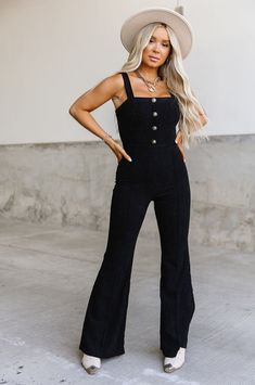 Corduroy Jumpsuit, Lisa Fischer, Jumpsuits And Romper, Jumpsuit Black, Corduroy Fabric, Winter 2023, Black Romper, Black Sleeveless