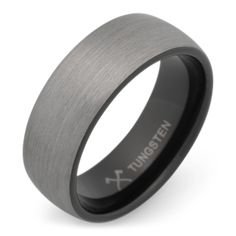 a black and gray ring with an x in the center