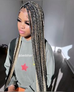 Braids On Brown Skin, 613 Braids, Knotless Medium, Growing Long Hair