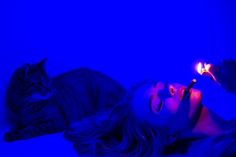 Photo Bleu, Blue Aesthetic Dark, Neon City, Everything Is Blue, Model Pose, Ex Machina, Feeling Blue