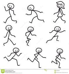 an image of stick figures with different expressions