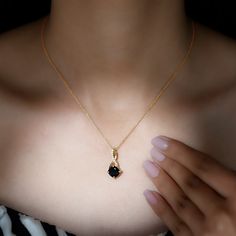 Product Details Create a memorable moment with this Lovely Infinity Pendant, designed to captivate the heart of any woman. Made with Gold Metal, this Cushion Infinity Necklace features a stunning Cushion Cut Black Onyx in a Prong Setting, adorned with Round Brilliant Moissanite in a Pave Setting. This beautifully crafted Black Onyx Pendant Necklace makes an excellent choice for the special lady in your life, sure to make her heart melt with joy. Product Information SKU SHP-PENDANT042159453 Lengt Elegant Black Jewelry For Anniversary Gift, Black Birthstone Necklaces For Anniversary, Black Birthstone Necklace For Anniversary, Black Necklaces With Birthstone For Anniversary, Infinity Pendant, Onyx Pendant, Infinity Necklace, Signature Jewelry, Heart Melting