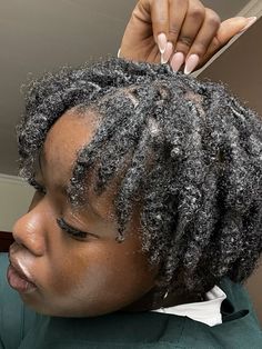 Short starter locs, curly locs, loc inspo Short Thick Starter Locs, Girl Starter Locs Black Women, Extra Small Starter Locs, Starter Locs Short, Traditional Starter Locs, Small Traditional Starter Locs, Short Starter Locs, Locs Starter, Locs Curly