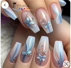 Acrylic Nail Designs Classy, Beauty Nails Design, Stylish Nails Designs, Nail Design Ideas, Wedding Nails Design, Sparkle Nails