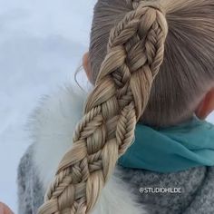 Braids For Thick Curly Hair, Pretty Braids For Long Hair, Hairstyles With Colored Hair Extensions, Complicated Braids, Elf Braids, Ponytail With Braid, Braids Videos, Special Hairstyles, Unique Braided Hairstyles