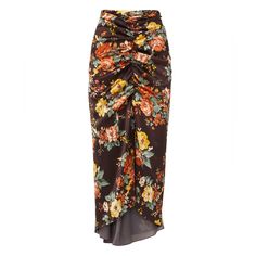 Brand New With Department Store Tag Description In Our Romantic Floral Print, Our Charmeuse Pixie Skirt Is A Chic And Feminine Addition To Your Wardrobe. This Flattering Silhouette Is Crafted From Luxe Stretch Silk And Showcases Front Ruching And A Scarf Hem For A Carefree Finish. Pair Yours With A Solid Top And Stiletto Heelsthe Perfect Date-Night Look. Details & Fit 92% Silk, 8% Elastane Length 37 1/2" Our Model Is 5'10" And Is Wearing A Size 4 Lined Professional Dry-Clean Only Fitted Gathered Skirt Bottoms For Brunch, Fitted Asymmetrical Skirt For Brunch, Fitted Gathered Skirt For Brunch, Fitted Asymmetrical Floral Print Skirt, Fitted Floral Print Asymmetrical Skirt, Fitted Asymmetrical Skirt With Floral Print, Floral Print Pencil Skirt For Party, Party Pencil Skirt With Floral Print, Party Floral Print Pencil Skirt