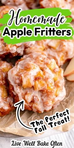 homemade apple fritters are the perfect fall treat and they're super easy to make