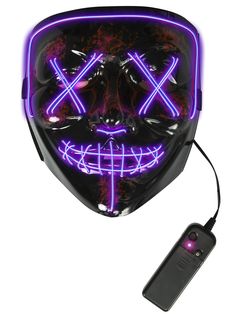 Whether you're making first contact with our planet or just rocking the queen's color like the royalty you are, our LED Purple Mask is the way to make yourself stand out. When people see that you've made your costume into a lights show, they're going to wish they had thought to make LEDs part of their own costumes. You can flash your favorite color all night with environmentally friendly flair when you have our LED mask! Masks For Halloween, Wire Mask, Pink Led Lights, Purple Mask, Ruby Slipper, Zombie Mask, Halloween Costume Mask, Horror Masks, Red Mask