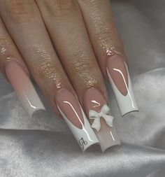 Daring French Tip Nail Designs for Those Who Dare to Be Different French Tip Nail Designs, Long Acrylic Nail Designs, White Acrylic Nails, Girly Acrylic Nails, French Tip Acrylic Nails, Simple Acrylic Nails, French Acrylic Nails, Long Acrylic Nails Coffin, Acrylic Nails Coffin Pink