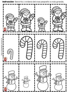 the printable christmas worksheet for kids to learn how to make candy canes