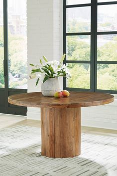 Dressonni Brown Round Dining Table - Ornate Home Natural Coffee Table, Brown Dining Room, Brown Dining Table, Round Dining Room Table, Round Dining Room, Mesa Exterior, Ornate Furniture, Sheesham Wood, Wood Rounds