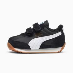 Easy Rider Vintage Toddlers' Sneakers, PUMA Black-PUMA White, extralarge Puma Easy Rider, Fenty X Puma, Vintage Toddler, White Puma, Puma White, Vintage Sneakers, Toddler Sneakers, Sneakers Puma, Black Puma