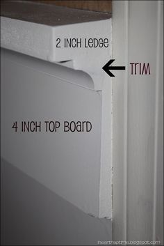 the bottom half of a door with two inches in length and four inches in width