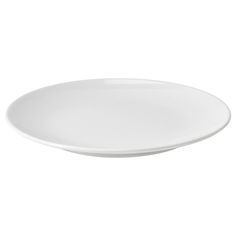 an empty white plate on a white background