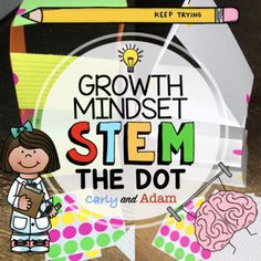 Create Bravely! Integrate STEM while students learn and develop a Growth Mindset through this Dot Day STEM Challenge! The Dot STEM activity works as a great companion to The Dot by Peter Reynolds. This is an excellent International Dot Day Activity.Students plan, design, and execute their own ideas. Elementary Librarian, Growth Mindset Bulletin Board, Stem School, Stem Classroom, Growth Mindset Posters, Stem Teacher