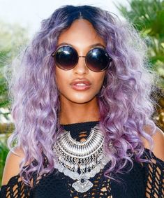 Hair Color For Dark Skin, Dyed Hair Pastel, Color Rubio, Bold Hair Color, Natural Hairstyle, Lilac Hair, Hair Color Pastel, Lavender Hair, Olive Skin