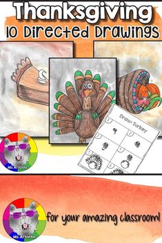 the thanksgiving coloring book for kids with turkeys