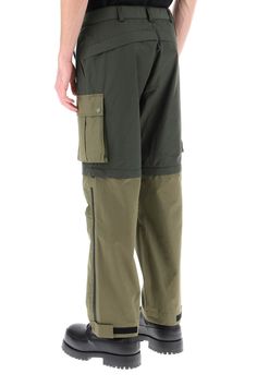 60% polyester, 40% cotton Nylon Cargo Pants With Zip Fly For Outdoor, Outdoor Nylon Cargo Pants With Zip Fly, Casual Nylon Pants With Zip Fly, Nylon Pants With Zip Fly For Outdoor, Nylon Outdoor Pants With Zip Fly, Functional Khaki Nylon Bottoms, Functional Green Nylon Bottoms, Utility Nylon Bottoms For Outdoor, Utility Nylon Bottoms With Functional Pockets