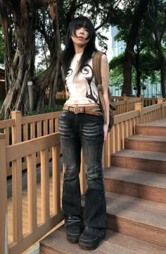 J Fashion Street, Eco Punk, 2000s Japanese Fashion, Fits Clothes, 2000s Fashion, Mode Inspiration, Spring Summer Outfits