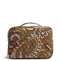 This divided case makes it easy to be organized while traveling. Pack it flat to save space in your bag. Outlet Exclusive Interior features three zip compartments Wipe-clean lining Zip closure. Dimensions: 11. 0" w x 7. 75" h x 4. 5" d Handle/Strap Handle drop 1. 0" Vera Bradley Outlet Essential Lay Flat Travel Organizer in Buta Spray Work Backpack, Fashion Umbrella, Be Organized, Weekend Travel Bags, Medium Backpack, Stationery Storage, Travel Organizer, Belt Purse, Gifts Under 10