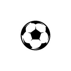 a black and white soccer ball on a white background