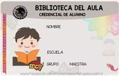 a certificate with an image of a boy reading a book and the words bibliotea del aula