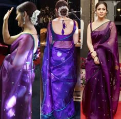 Nayanthara Saree Look, Girlish Blouse Design For Saree, Thala Thalapathy, Saree Hairstyles, Paid Promotion, Sarees For Girls