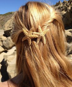 Starfish Duo Barrette Beach Weddings Mermaid Costume by PoppyCoast, $9.00 Starfish Hair Clip, No Ordinary Girl, Beige Hair, Europe Fashion, Mermaid Hair, Bow Hair Clips, Hair Barrettes, Wedding Portraits, Hair Jewelry