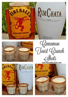 cinnamon toast crunch shots with rumchata