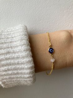 Evil Eye and Birthstone Bracelet Gold Filled Evil Eye Bracelet. Birthstone Bracelet. Evil Eye and Gemstone Bracelet. - Etsy Cyprus Evil Bracelet, Rudraksha Bracelet, Evil Eye Ring Gold, Dream Bracelet, Bracelet Evil Eye, Trending Bracelets, Evil Eye Ring, Birthstone Bracelet, Etsy Bridesmaid Gifts