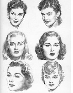 some women's hair styles from the 1950's