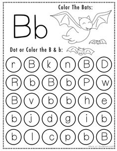 the letter b is for bat coloring page