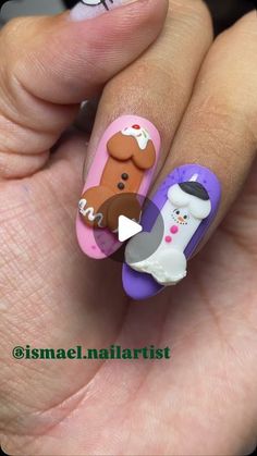 Ismael Camero on Instagram: "Las mejores uñas navideñas! El diseño en nailart que todx chicx quiere tener en sus manos 🍆💦 💦
_
_
_
_
_
#explore #nails #nailart #nailsnailsnails #nailsofinstagram #christmasnails #uñasnavideñas #nailartist"