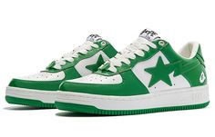 A BATHING APE Bape Sta Patent Leather 1I70-191-002-GREEN (SNKR) Bape Star, Bapesta Shoes, Bape Ape, Bape Shoes, Bape Sta, Ape Bape, Star Shoes, Bathing Ape, Swag Shoes