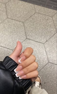 Quinceanera Nails, Hair Goal, Gym Ideas, Cute Nail, French Acrylic Nails, Classy Acrylic Nails, Nail Sets, Nails Only, Black Nail