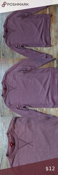 Top Plum Color, Plum, Mens Tops, Long Sleeve