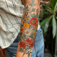 Forearm Tattoos For Women Tattoo Design Set Floral Quarter Sleeve Tattoo For Women, Floral Quarter Sleeve Tattoo, Feminine Half Sleeve Tattoo, Tattoos For Women Design, For Women Tattoo Design, Women Tattoo Design, Forearm Tattoos For Women, Quarter Sleeve Tattoos, Women Tattoos