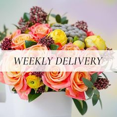 Weekly Flower Delivery Subscription-NE Flower Boutique Get Well Flowers, Corporate Flowers, Best Flowers, Flower Subscription, Flower Delivery Service, Flower Boutique, Fresh Flower Delivery, Forever Rose, Flowers Delivered